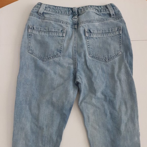 MISSGUIDED Riot US Size 0 Distressed Mom Jeans - Picture 6 of 10